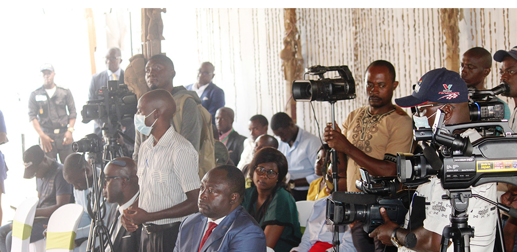 Les journalistes à la conférence de presse du Cameroun Think Tank Network au CERDOTOLA, 08 Décembre 2020